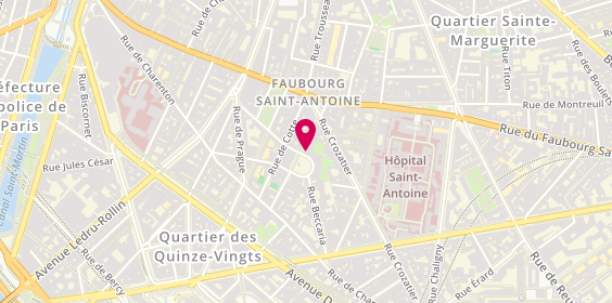 Plan de Pharmacie du Marche d'Aligre, 9 Place d'Aligre
18 Rue d'Aligre, 75012 Paris