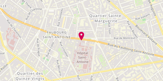 Plan de Pharmacie Faidherbe Chaligny, 200 Rue du Faubourg Saint Antoine
29 Rue de Chaligny, 75012 Paris