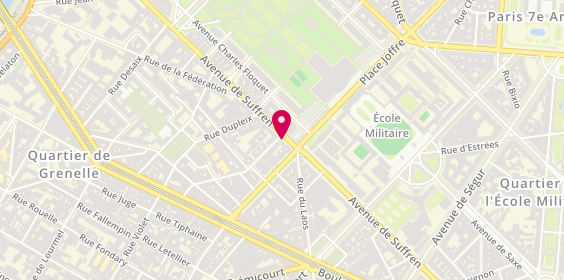 Plan de SELAS Pharmacie Suffren, 82 Avenue de Suffren, 75015 Paris