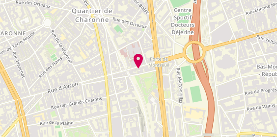 Plan de Pharmacie de la Croix Saint Simon, 132 Rue d'Avron, 75020 Paris