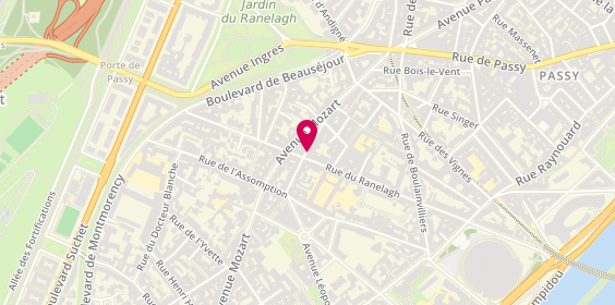 Plan de Pharmacie du Ranelagh, Angle Rue Davioud
85 Bis Rue du Ranelagh, 75016 Paris