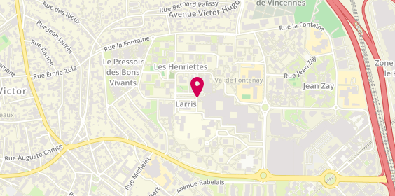 Plan de Pharmacie des Larris, 1 place des Larris, 94120 Fontenay-sous-Bois