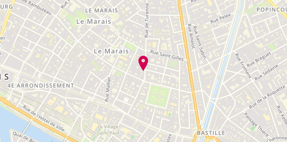 Plan de Pharmacie Meyer - Poinsot, 37 Rue de Turenne, 75003 Paris