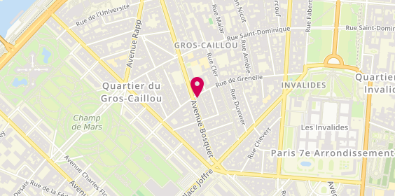 Plan de Pharmacie Bosquet Grenelle, 49 Avenue Bosquet, 75007 Paris