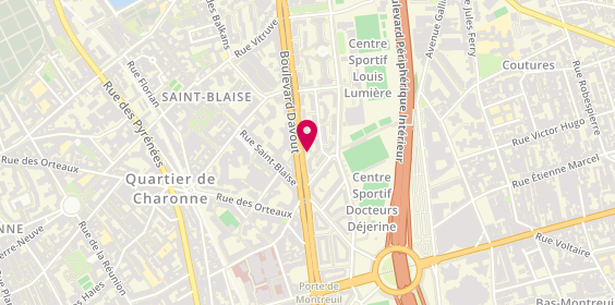 Plan de Pharmacie Nadjar, 96 Boulevard Davout, 75020 Paris