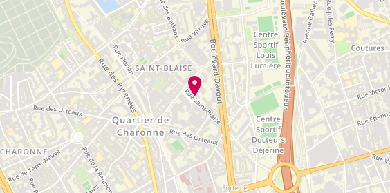 Plan de Pharmacie Nafeh, 59 Rue Saint Blaise, 75020 Paris