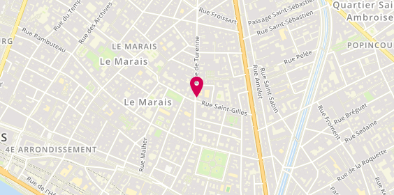 Plan de Pharmacie Jb Masliah, 50 Rue de Turenne, 75003 Paris