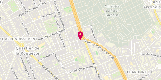 Plan de Pharmacie Mont Louis, 14 Rue Mont Louis, 75011 Paris