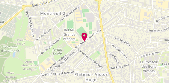Plan de Pharmacie Tran Xxx, 16 Rue des Grands Pêchers, 93100 Montreuil