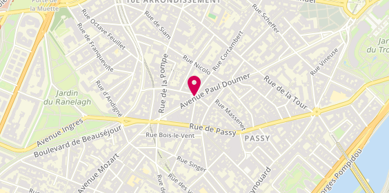 Plan de Grande Pharmacie Doumer Passy, 9 Place Possoz - 83
83 Avenue Paul Doumer, 75016 Paris