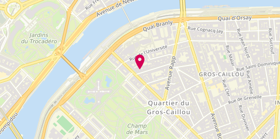 Plan de Pharmacie de la Tour Eiffel, 24 Rue de Monttessuy, 75007 Paris