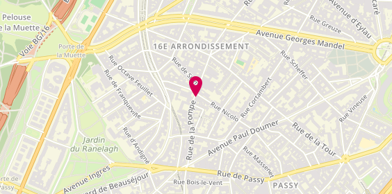 Plan de Pharmacie du Bien-Etre, 36 Rue de la Pompe, 75116 Paris