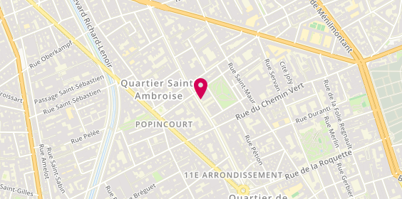Plan de Pharmacie Gardette, 38 Avenue Parmentier, 75011 Paris