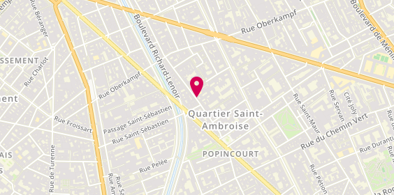Plan de Pharmacie des Simples, 24 Rue de la Folie Méricourt, 75011 Paris