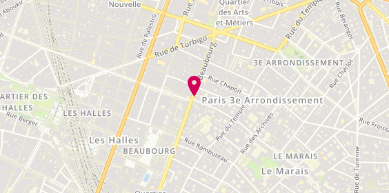 Plan de Selasu Pharmacie 54 Beaubourg, 54 Rue Beaubourg, 75003 Paris
