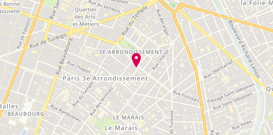Plan de Pharmacie des Enfants Rouges, 1 1 0 47 Rue Bretagne, 75003 Paris