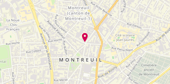 Plan de Pharmacie du Vieux Montreuil, 17 Boulevard Paul Vaillant Couturier, 93100 Montreuil