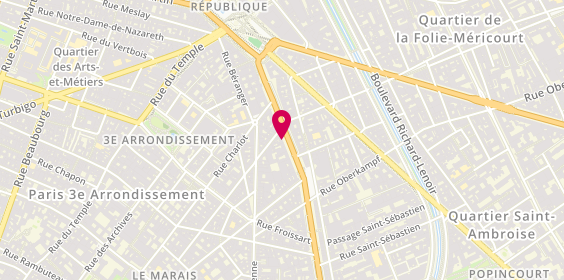 Plan de CAUSSIGNAC Jean, 17 Boulevard du Temple, 75003 Paris