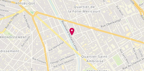 Plan de Pharmacie Oberkampf-Méricourt, 39 Rue Oberkampf, 75011 Paris