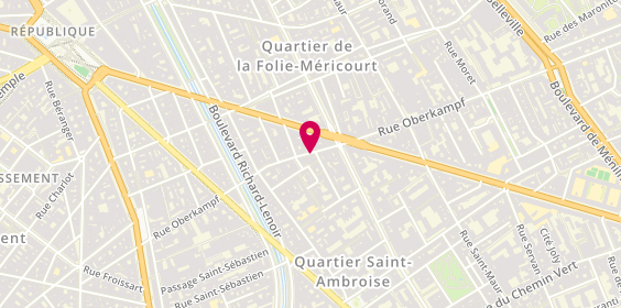 Plan de Pharmacie du 58, 58 Rue Oberkampf, 75011 Paris