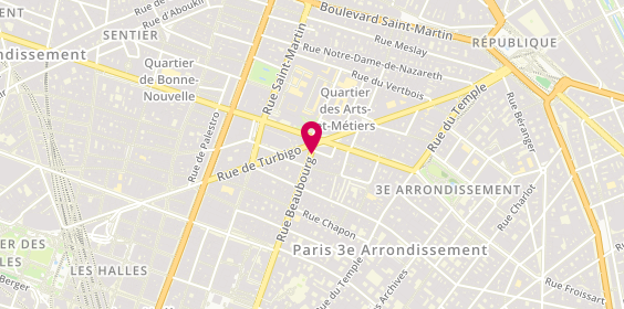 Plan de Pharmacie des Arts et Metiers, 98 Rue Beaubourg
11 Rue Bailly, 75003 Paris