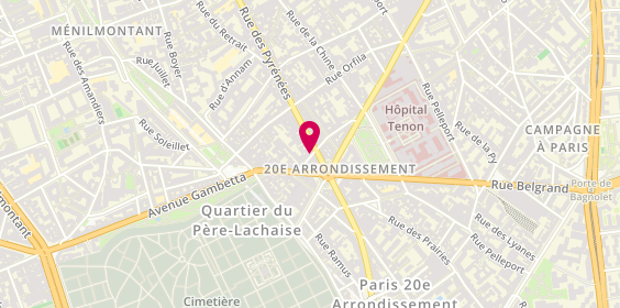 Plan de Pharmacie des Gatines, 13 Rue des Gatines
243 Bis Rue des Pyrenees, 75020 Paris