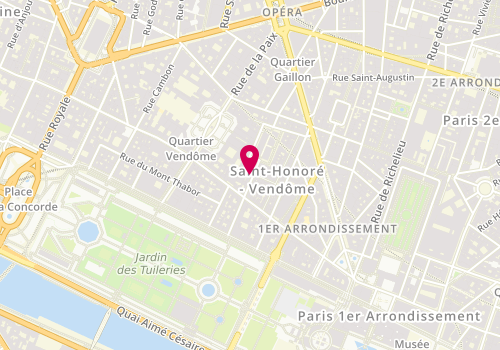 Plan de Pharmacie du Marché Saint Honoré, 7 Rue du Marche Saint Honoré, 75001 Paris
