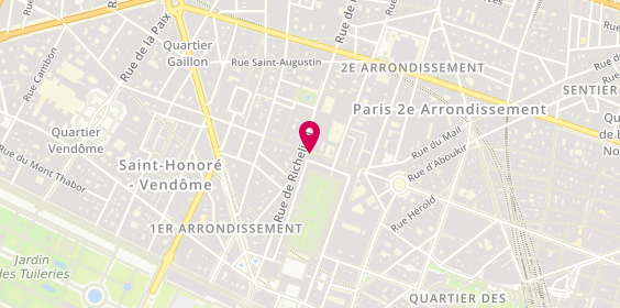 Plan de Pharmacie des Petits Champs, Mme Laurence Sallenave
21 Rue des Petits Champs, 75001 Paris