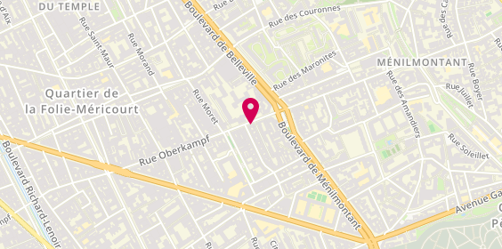 Plan de Pharmacie Rossi, 152 Rue Oberkampf, 75011 Paris