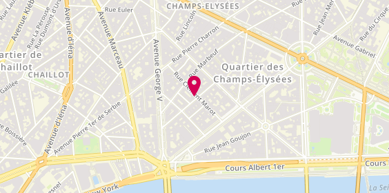 Plan de Pharmacie Européenne - Evans, 13 Rue de la Trémoille, 75008 Paris