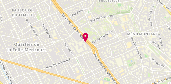 Plan de Pharmacie Erbibou, 9 Boulevard de Belleville, 75011 Paris