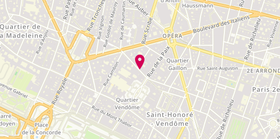 Plan de Pharmacie Vendôme, 8 Rue des Capucines, 75002 Paris