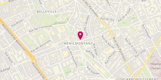 Plan de Pharmacie Attuil, 85 Rue de Menilmontant, 75020 Paris