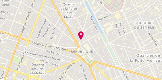 Plan de Pharmacie Beaurepaire, 4 Rue Beaurepaire, 75010 Paris