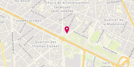 Plan de Pharmacie Matignon, 1 Avenue Matignon, 75008 Paris