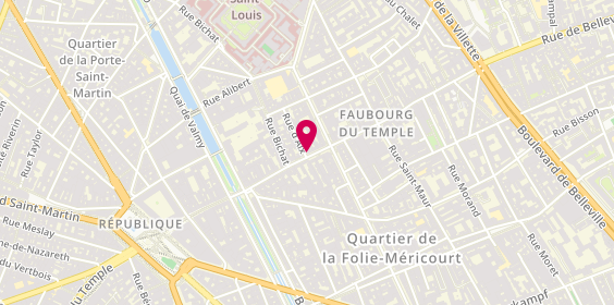 Plan de Pharmacie Forge, 57 Rue du Faubourg du Temple, 75010 Paris