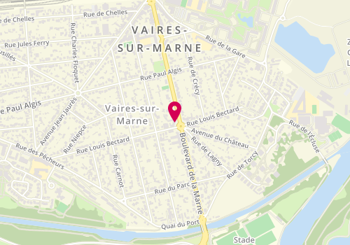 Plan de Pharmacie le Quan, 2 Place de la Republique, 77360 Vaires-sur-Marne
