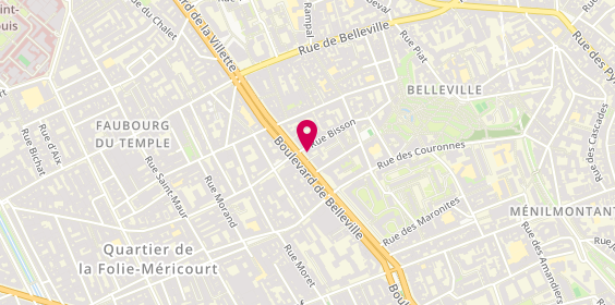 Plan de Grande Pharmacie de Belleville, 86 Boulevard Belleville, 75020 Paris