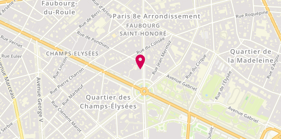 Plan de Pharmacie du Rond Point des Champs, 49 Bis avenue Franklin Delano Roosevelt, 75008 Paris