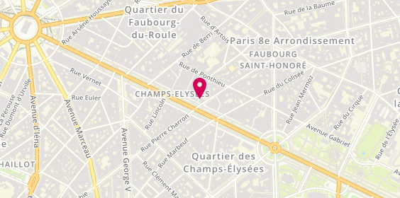 Plan de Aprium Pharmacie, 62 avenue des Champs-Élysées, 75008 Paris
