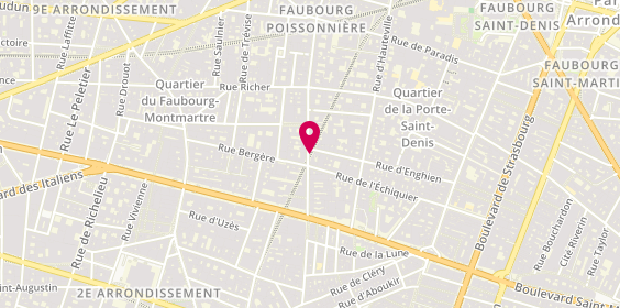 Plan de Pharmacie Bergère, 20 Rue du Faubourg Poissonnière, 75010 Paris