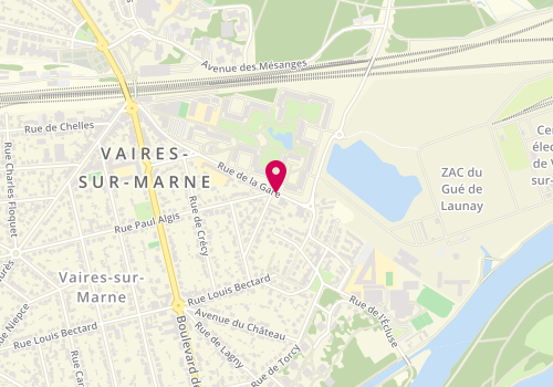 Plan de Pharmacie de la Gare, Place de la Gare, 77360 Vaires-sur-Marne