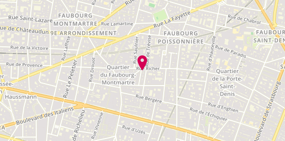 Plan de Pharmacie Bergere, M Gilles Fiszenson
12 Rue de la Boule Rouge, 75009 Paris