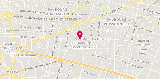 Plan de Pharmacie de l'Avenir, 53 Rue Richer
32 Rue du Faubourg Montmartre, 75009 Paris