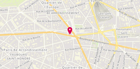Plan de Pharmacie Rogé Cavaillès, 116 Boulevard Haussmann, 75008 Paris