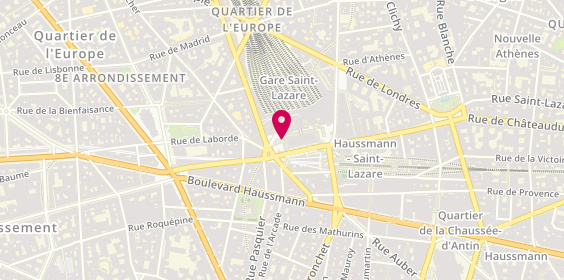 Plan de Pharmacie de la Gare Saint Lazare, Cour de Rome
Galerie des Marchands
Gare Saint Lazare, 75008 Paris