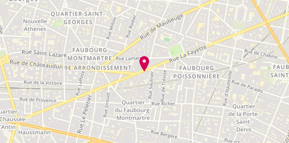 Plan de Pharmacie Cadet-Lafayette, 66 Rue la Fayette, 75009 Paris