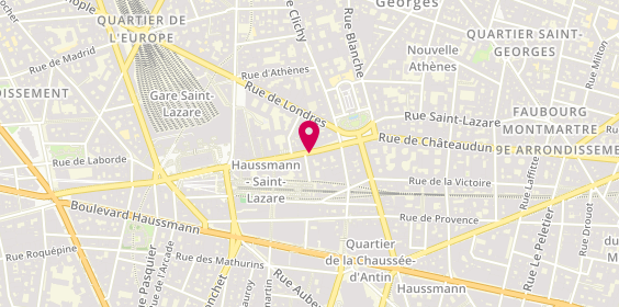 Plan de Pharmacie Saint Lazare, 87 Rue Saint Lazare, 75009 Paris