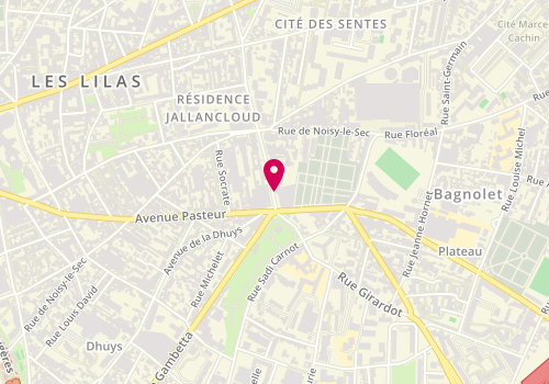 Plan de SELURL Pharmacie Assouline, 28 Rue Francois Mitterrand, 93170 Bagnolet