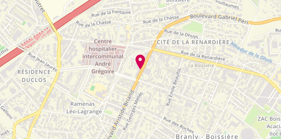 Plan de Pharmacie Leymarie, 233 Boulevard Aristide Briand, 93100 Montreuil